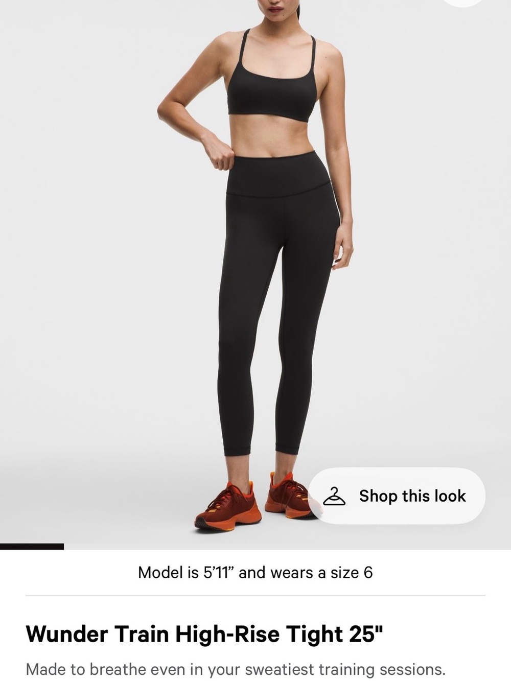 lululemon athletica Black Wunder Train High-Rise Tights